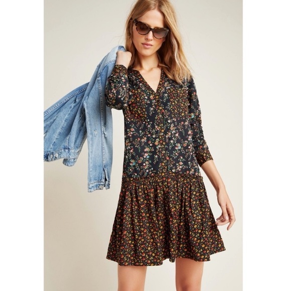 Maeve Marlie Floral Dress Anthropologie NWT